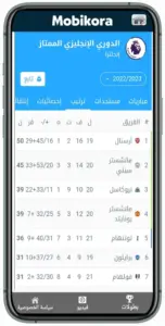 نتائج مباشرة – موبي كورة 1