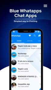 WhatsApp bleu مهكر 1